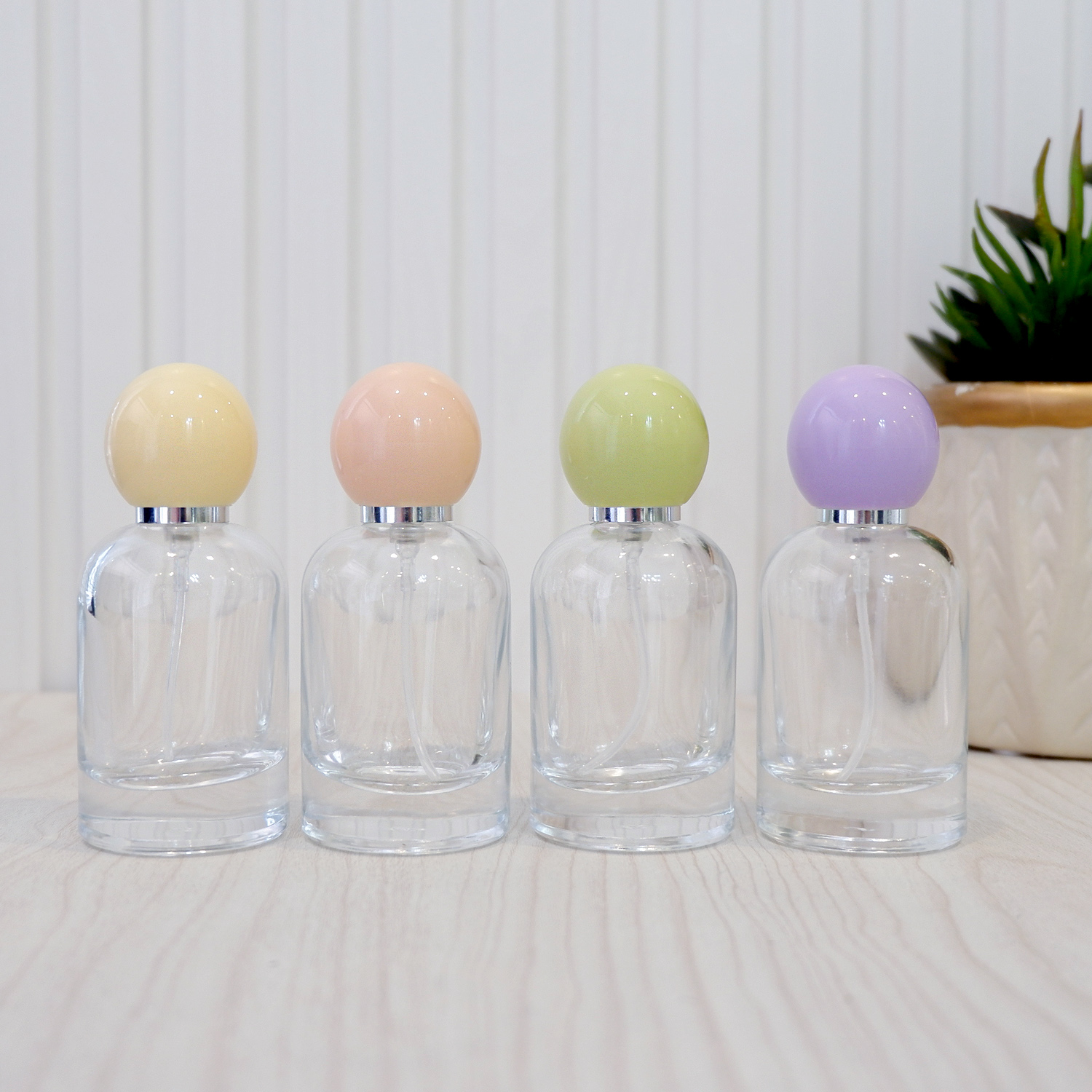 ขวดหลุยใส หัวกลม พาสเทล 30 ml.