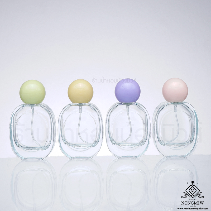 ขวดดิฟทิค หัวกลม ฝาสีพาสเทล 25 ml.